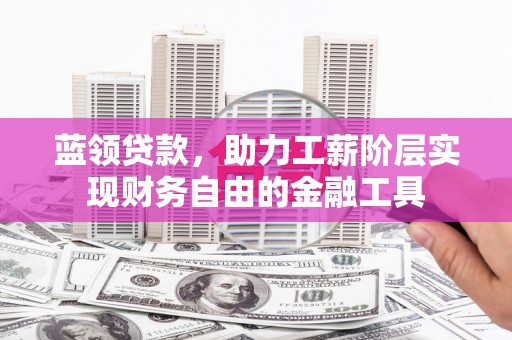 吉安蓝领贷款，助力工薪阶层实现财务自由的金融工具